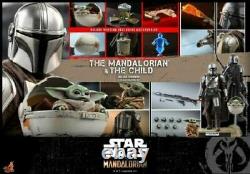 Hot Toys 1/6 TMS015 Star Wars Deluxe Ver. The Mandalorian And The Child Toys Set