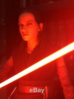 Hot Toys Rey Star Wars VIII Last Jedi Custom Dark Side Sith! New Disney Reveal