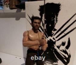 Hot toy the wolverine mms220 Battle with world box body battle custom 1/6 no dx