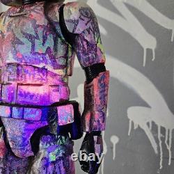 I Love Star Wars Graffiti Custom Storm Trooper UV Painted Art Toy Display Piece