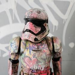 I Love Star Wars Graffiti Custom Storm Trooper UV Painted Art Toy Display Piece