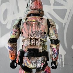 I Love Star Wars Graffiti Custom Storm Trooper UV Painted Art Toy Display Piece