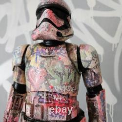 I Love Star Wars Graffiti Custom Storm Trooper UV Painted Art Toy Display Piece