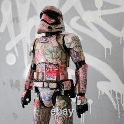 I Love Star Wars Graffiti Custom Storm Trooper UV Painted Art Toy Display Piece