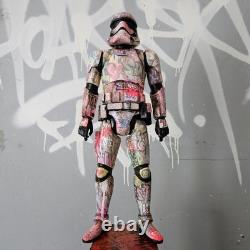 I Love Star Wars Graffiti Custom Storm Trooper UV Painted Art Toy Display Piece