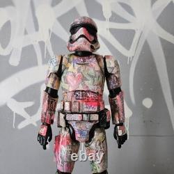 I Love Star Wars Graffiti Custom Storm Trooper UV Painted Art Toy Display Piece