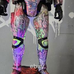 I Love Star Wars Graffiti Custom Storm Trooper UV Painted Art Toy Display Piece