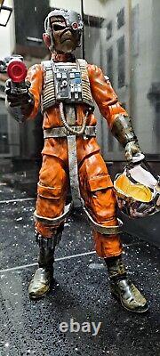 IRON MAIDEN Custom Cyborg Eddie FIGURE 12 Inch Star Wars X-wing Pilot Figurine