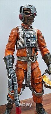 IRON MAIDEN Custom Cyborg Eddie FIGURE 12 Inch Star Wars X-wing Pilot Figurine