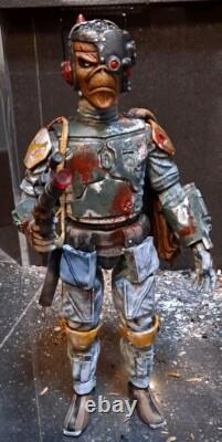 IRON MAIDEN Inspired Custom Cyborg Eddie FIGURE Boba Fett 14 Figurine Star Wars