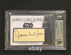 James Earl Jones Darth Vader Star Wars Signed Auto Custom Cut Signature Card Bas