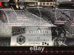 Jedi Killer Kylo Ren CUSTOM Cutaway Lightsaber No 2. STAR WARS THE FORCE AWAKENS