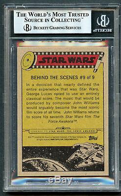 John Williams signed autograph auto Star Wars Music Composer Custom Card BAS