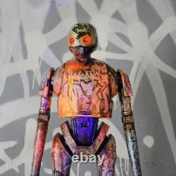 K2SO Figure Graffiti Custom Display Piece Star Wars Toy Street Art OOAK new
