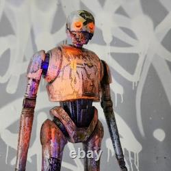 K2SO Figure Graffiti Custom Display Piece Star Wars Toy Street Art OOAK new