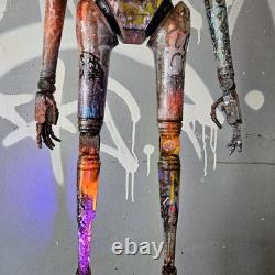 K2SO Figure Graffiti Custom Display Piece Star Wars Toy Street Art OOAK new