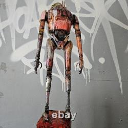 K2SO Figure Graffiti Custom Display Piece Star Wars Toy Street Art OOAK new