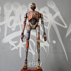 K2SO Figure Graffiti Custom Display Piece Star Wars Toy Street Art OOAK new