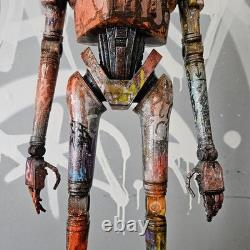 K2SO Figure Graffiti Custom Display Piece Star Wars Toy Street Art OOAK new