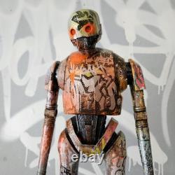 K2SO Figure Graffiti Custom Display Piece Star Wars Toy Street Art OOAK new