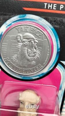 KENNER Retro Yak Face Mint Figure on PRO Custom Power of the Force card + coin