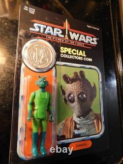 Kenner Star Wars 1978 Custom Carded Greedo POTF Last 17 W Coin Cantina Creature