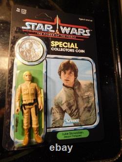 Kenner Star Wars 1978 Custom Carded Luke Bespin Fatigues POTF Last 17 W Coin