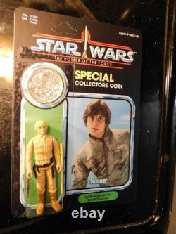 Kenner Star Wars 1978 Custom Carded Luke Bespin Fatigues POTF Last 17 W Coin