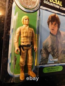 Kenner Star Wars 1978 Custom Carded Luke Bespin Fatigues POTF Last 17 W Coin