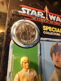 Kenner Star Wars 1978 Custom Carded Luke Bespin Fatigues POTF Last 17 W Coin