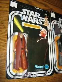 Kenner Star Wars 1978 DT Double Telescoping Saber Lot Vader Obi Wan Custom Card