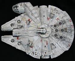 Kenner Star Wars Custom Millennium Falcon Ship Detailed Weathered Lighted Prop