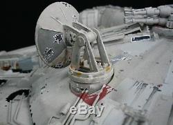 Kenner Star Wars Custom Millennium Falcon Ship Detailed Weathered Lighted Prop