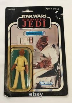Kenner Star Wars Return Of The Jedi ROTJ Admiral Ackbar 77 Back MOC with defects