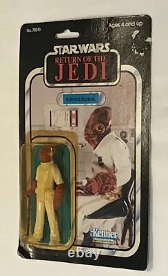 Kenner Star Wars Return Of The Jedi ROTJ Admiral Ackbar 77 Back MOC with defects