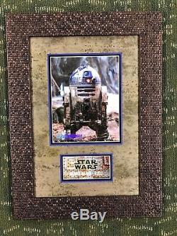 Kenny Baker R2-D2 STAR WARS Signed AWESOME Autographed Custom Framed JSA COA