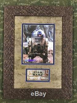 Kenny Baker R2-D2 STAR WARS Signed AWESOME Autographed Custom Framed JSA COA