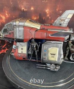 Krayt Viper Assault Shuttle Custom Hand-Painted Star Wars Kenner Sith Diorama