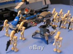 LEGO Brick STAR WARS Custom CLONE WARS 7662 MTT Gray & Blue + 20 BATTLEDROIDS