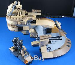 LEGO Brick STAR WARS Tan AAT CLONE WARS TANK Custom MOC 8018 + 4 Minifigures