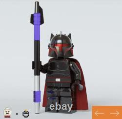 LEGO Jaka Brick & Coldblood Armored Villain (Moff Gideon) Custom Minifigure