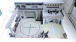LEGO STAR WARS Custom Hangar + 3 TIE Fighters + 35 Minifigures MOC Diorama
