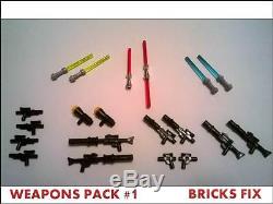 Lego Star Wars Minifig Weapons Custom Rifles, Blasters, Guns Weapons Pack #1