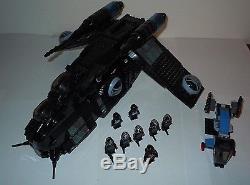 LEGO Star Wars BLACK SHADOW GUNSHIP Custom 7163 + 8 Minifigs Darth Vader Trooper