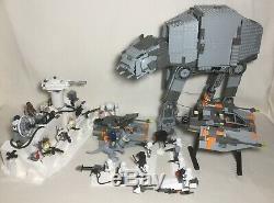 LEGO Star Wars Classic AT-AT 4483 Snow Speeder Wampa Hoth Lot Custom Rebel Base