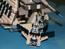 LEGO brick STAR WARS Custom 7676 MOC Blue 501 REPUBLIC GUNSHIP + 6 Minifigures