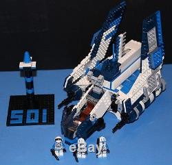 LEGO brick STAR WARS Custom 8019 set 501st BLUE REPUBLIC ATTACK SHUTTLE +figs