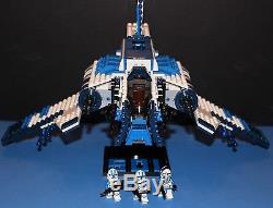 LEGO brick STAR WARS Custom 8019 set 501st BLUE REPUBLIC ATTACK SHUTTLE +figs