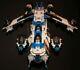 Lego Brick Star Wars Custom Hybrid Moc Blue 501 Republic Gunship +12 Minifigures