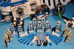 LEGO brick STAR WARS Custom Hybrid MOC Blue 501 REPUBLIC GUNSHIP +12 Minifigures